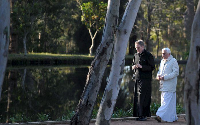 In Australië mag tegen de paus gedemonstreerd worden. Als dat niet het geval zou zijn wordt de vrijheid van meningsuiting onterecht ingeperkt, aldus de rechtbank. Foto EPA