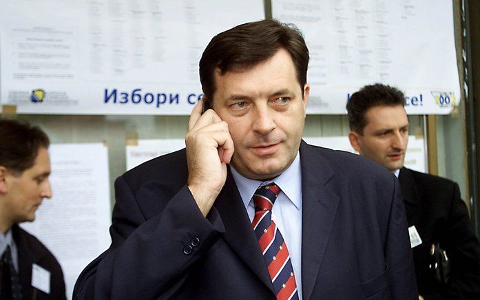 SARAJEVO - De partij van premier Milorad Dodik van Republika Srpska boekte een grote overwinning. Foto EPA