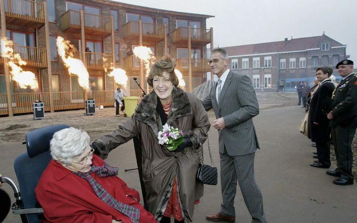 KATWIJK – Prinses Margriet opende donderdag het Zeehospitium in Katwijk, een nieuwe woonwijk waar gezonde mensen naast bewoners met een handicap wonen. Foto Dick Hogewoning