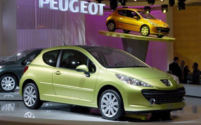 De Peugeot 207 is de populairste leaseauto van Nederland. Foto EPA