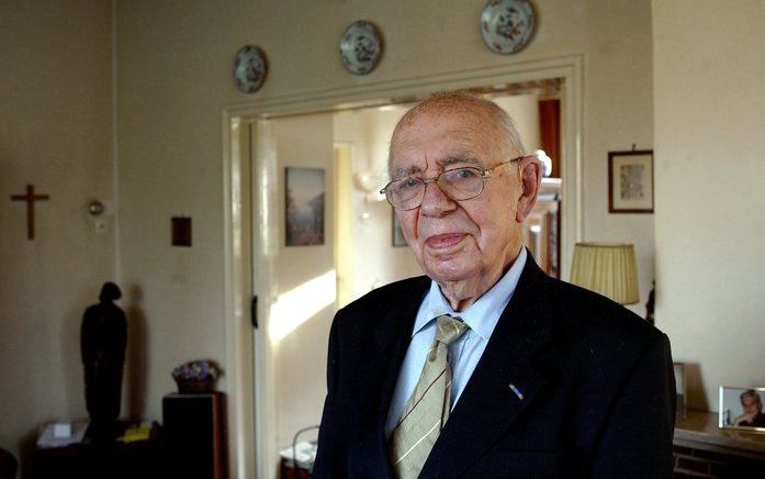 De in 2007 overleden theoloog Herman Ridderbos stond centraal tijdens een herdenkingsbijeenkomst aan de Theologische Universiteit Kampen. Foto Sjaak Verboom