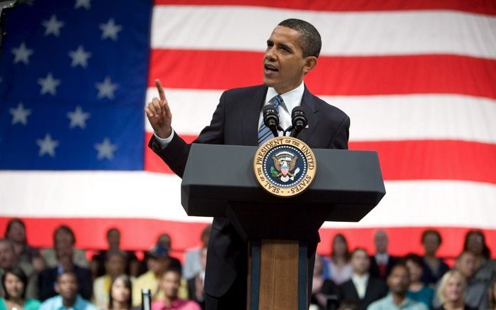 De Amerikaanse president Barack Obama houdt vast aan de omstreden militairen tribunalen voor terreurverdachten die onder zijn voorganger George Bush in het leven zijn geroepen. foto EPA