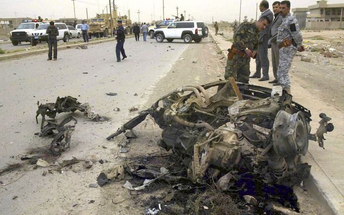 KIRKUK - Aanslag, eerder dit jaar, bij Kirkuk, Noord-Irak. Foto EPA