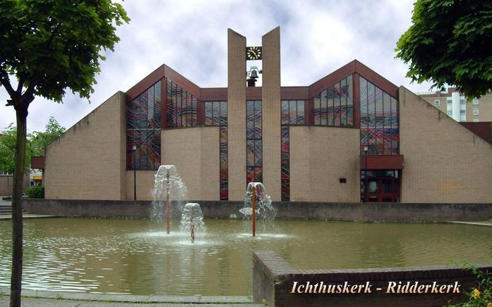 RIDDERKERK - Het kerkgebouw aan het Vlietplein in Ridderkerk van de hervormde gemeente Ridderkerk-Drievliet en Oostendam. Foto RD