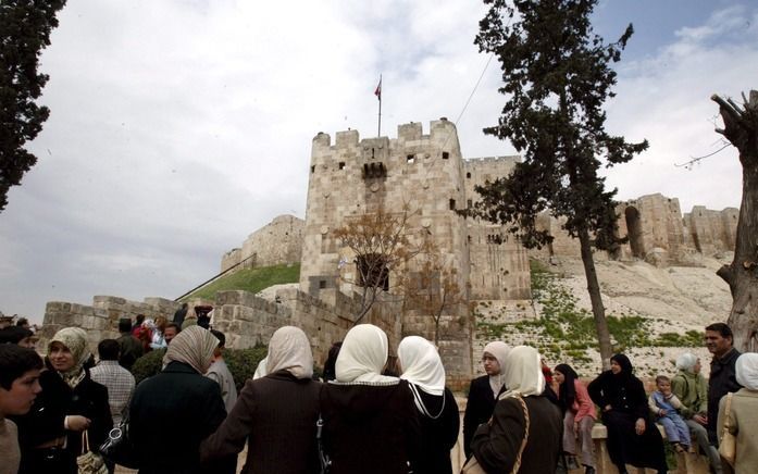 ALEPPO - Een citadel in Aleppo. Foto EPA