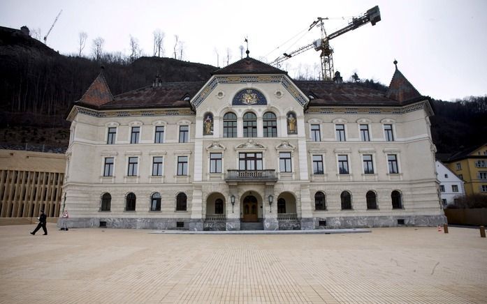 Parlementsgebouw van Liechtenstein in Vaduz. Foto EPA