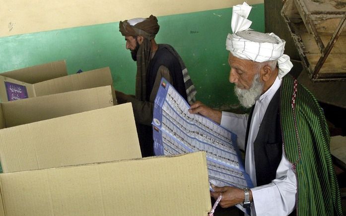 Stemmen in Afghanistan. Foto EPA