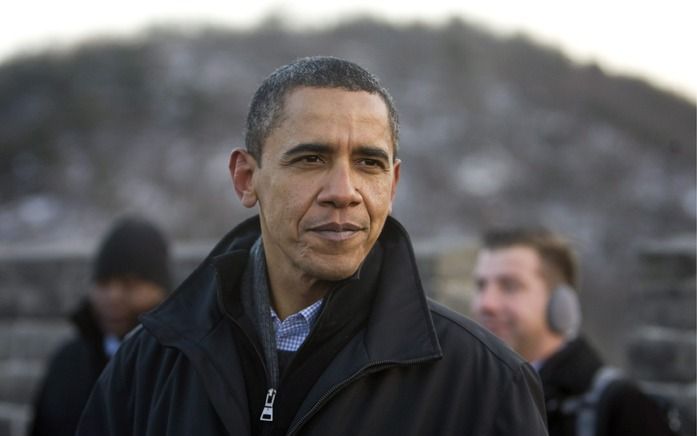 De Amerikaanse president Barack Obama, hier in Peking. Foto EPA