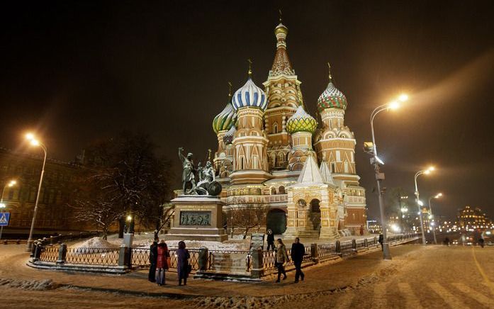 Basilius Kathedraal op het Rode Plein in Moskou. Foto ANP