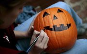 ARNHEM - „Halloween spot met de dood.” Foto EPA
