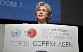 Clinton in Kopenhagen. Foto EPA