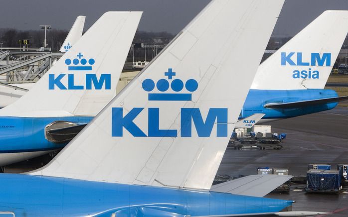 Luchtvaartmaatschappij Air France-KLM staat op een verkorte lijst van bedrijven die het Tsjechische Czech Airlines willen overnemen. Foto ANP