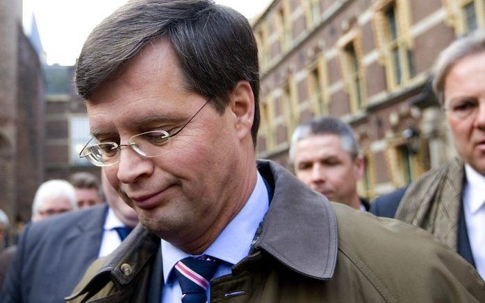 Balkenende woensdag in Den Haag. Foto ANP