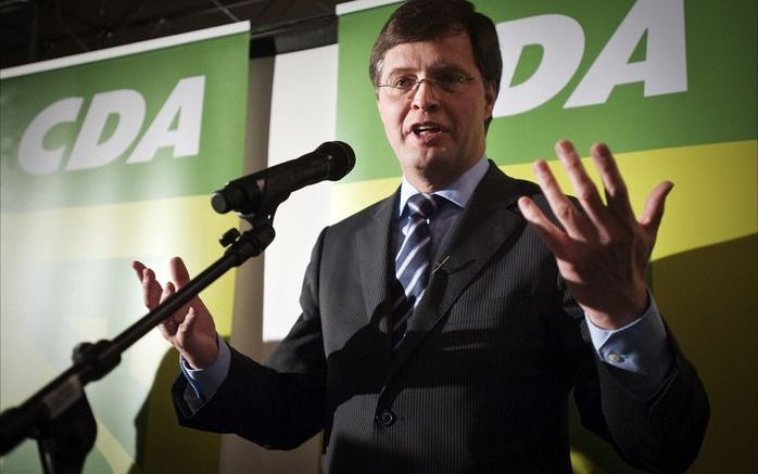 Balkenende maandag op campagne in Nijmegen. Foto ANP