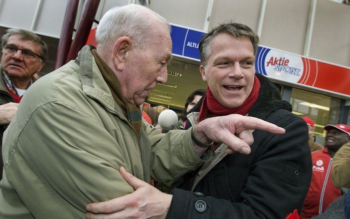 PvdA-leider Bos op campagne. Foto ANP