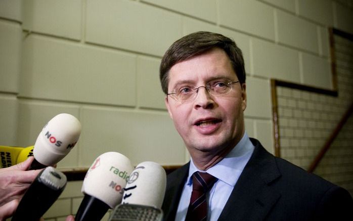 Balkenende na de motie van vertrouwen van het CDA-bestuur. Foto ANP.