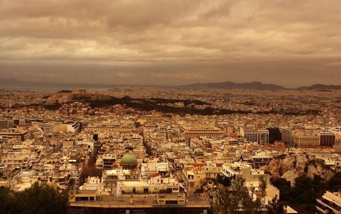 Zicht op Athene. Foto EPA