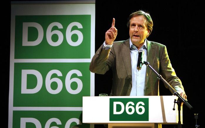 DEN HAAG – D66 houdt vrijdagavond en zaterdag zijn partijcongres in Amsterdam. De democraten bespreken het verkiezingsprogramma en beginnen hun campagne voor de landelijke verkiezingen van 9 juni. Foto ANP