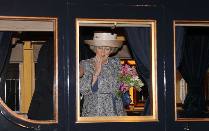 UTRECHT – Ook koningin Beatrix, prins Willem-Alexander en prinses Máxima ondervinden hinder van de sluiting van het luchtruim door de aswolk die boven een deel van Europa hangt. Foto C. Buys