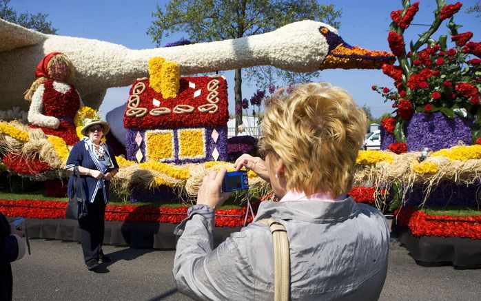 NOORDWIJK – Het Bloemencorso van de Bollenstreek staat zaterdag in het teken van Europa. Foto ANP