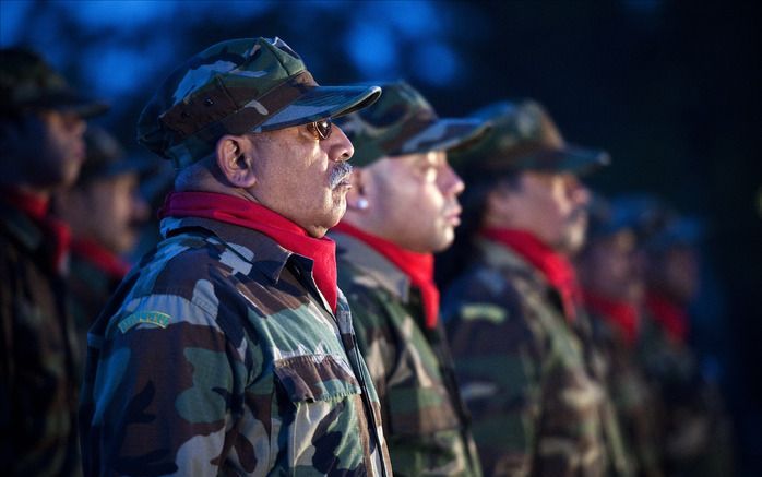 Leden van een Molukse militie. Foto EPA