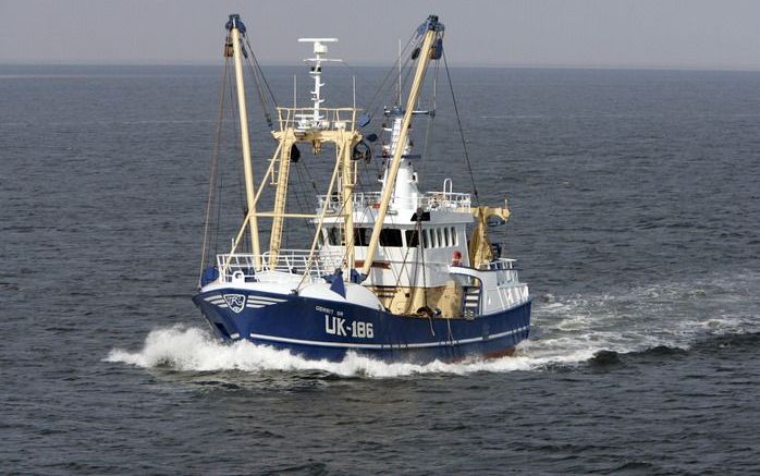 Het broertje van de UK 143 vaart nog op volle kracht door. Foto ANP