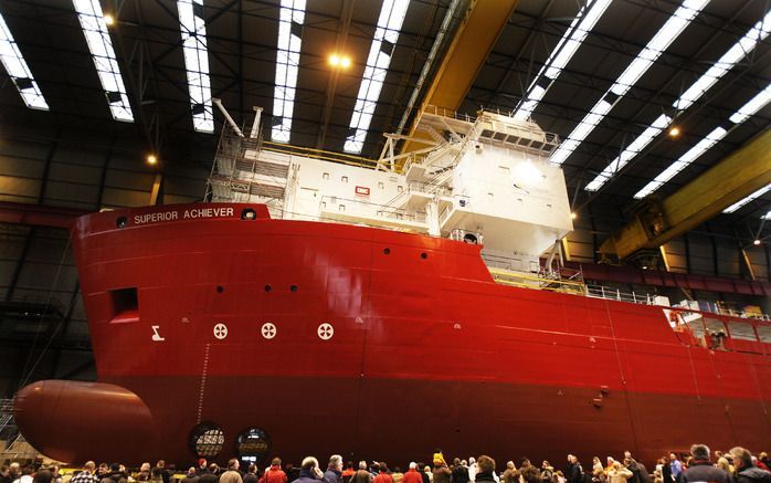 De scheepsbouwsector heeft afgelopen jaar een omzet behaald van 7,3 miljard euro. Foto ANP