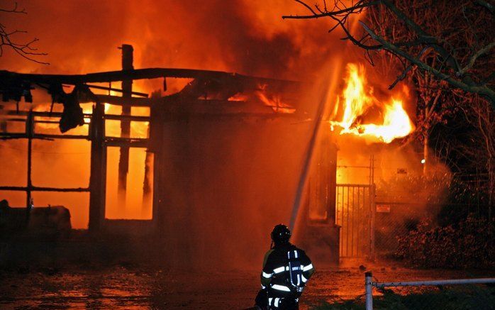 In het leegstaande pand waar brand uitbrak zou een opvang komen voor verslaafde daklozen. Foto ANP