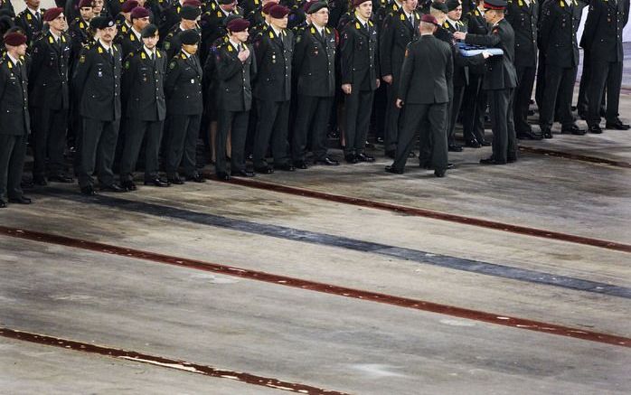 DEN HAAG (ANP) – Ruim 6000 militairen hebben vorig jaar Defensie verlaten. Voor het overgrote deel (3700) had dat niets te maken met het aflopen van een contract of het bereiken van de ontslagleeftijd. Foto ANP