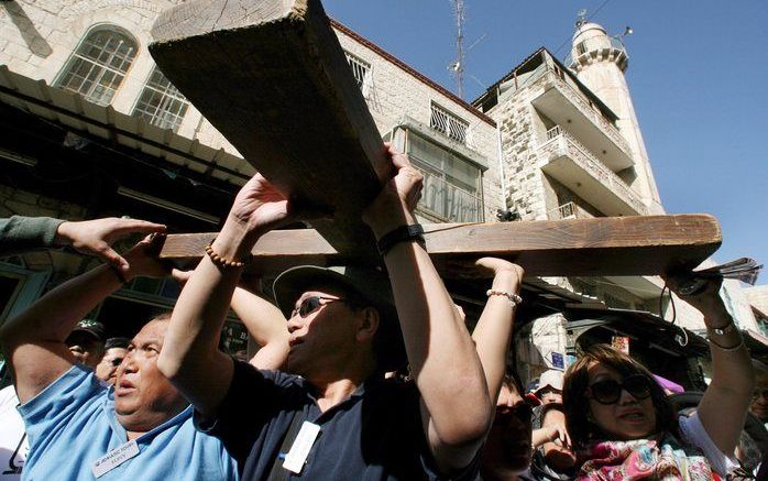 Goede Vrijdag op de Via Dolorosa. Foto EPA