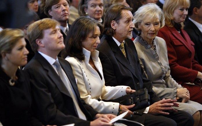 Erik Hazelhoff Roelfzema was een icoon van de vrijheid. Dat zei prins Willem-Alexander donderdag in Wassenaar bij de herdenking van de vorig jaar gestorven Soldaat van Oranje. Foto ANP