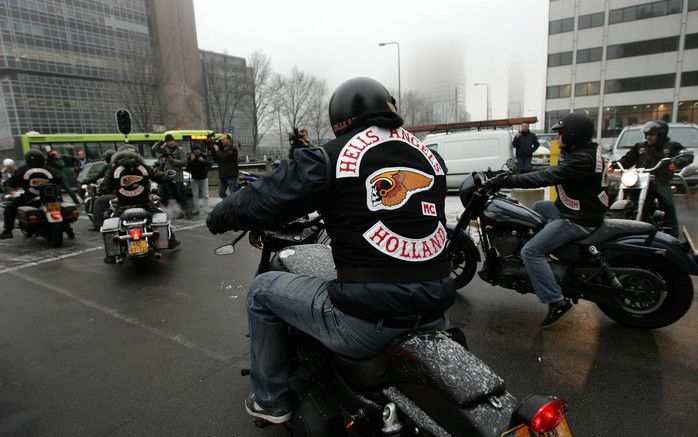 Het gerechtshof in Amsterdam heeft donderdag besloten dat de organisatie Hells Angels Amsterdam niet wordt verboden. Foto ANP.