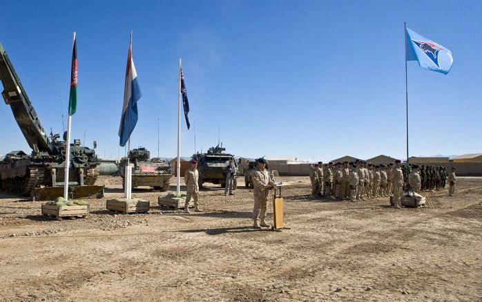 Kamp Holland, waar Nederlandse militairen veel vernielingen plegen aan eigen spullen. Foto ANP.