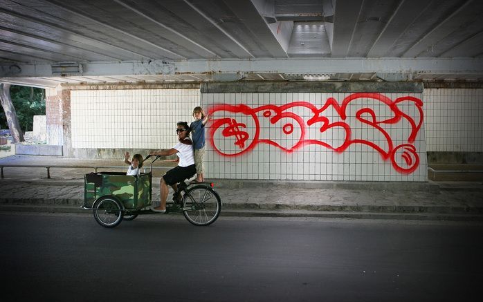 Graffiti in Amsterdam. Foto ANP