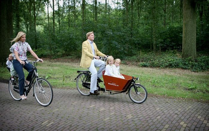 ...op de fiets...