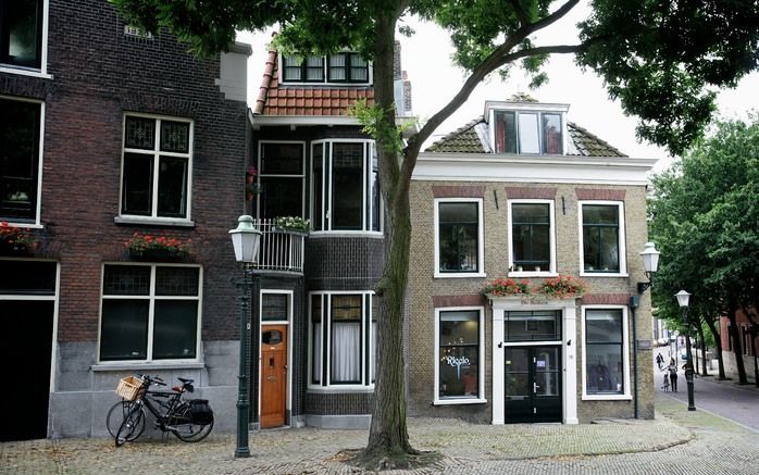 Het smalste huis van Vlaardingen. Foto Sjaak Verboom