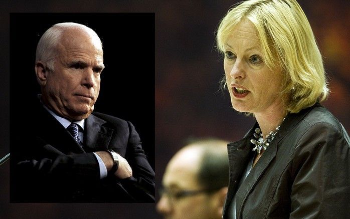 Bussemaker: Winst McCain zou ramp zijn. Foto ANP en EPA