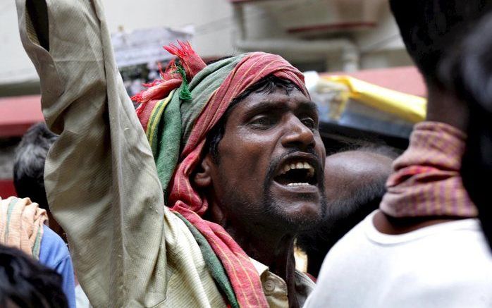 Extremistische hindoebendes hebben opnieuw terreur gezaaid in de christelijke gemeenschap in het oosten van India. Foto EPA