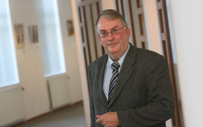 Ds. L. den Breejen, voorzitter van de Confessionele Vereniging in de Protestantse Kerk: „Christus regeert Zijn kerk door de ambten en niet door actiegroepen.” Foto RD, Anton Dommerholt