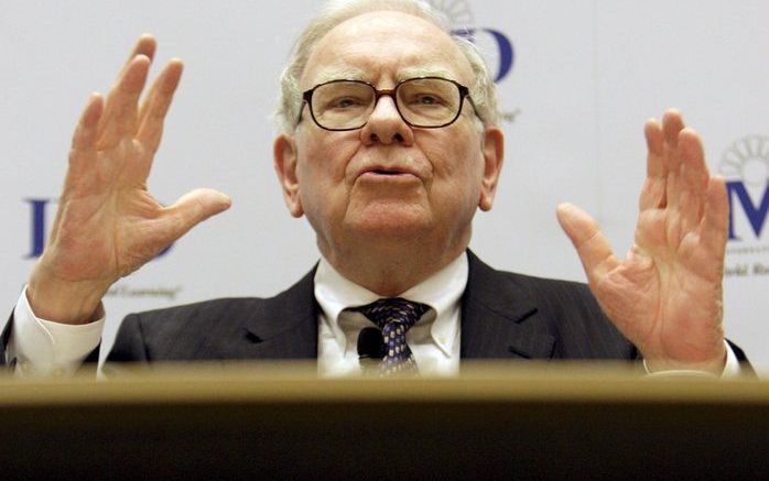 Warren Buffett steekt 5 miljard dollar (ongeveer 3,4 miljard euro) in Goldman Sachs. Foto EPA