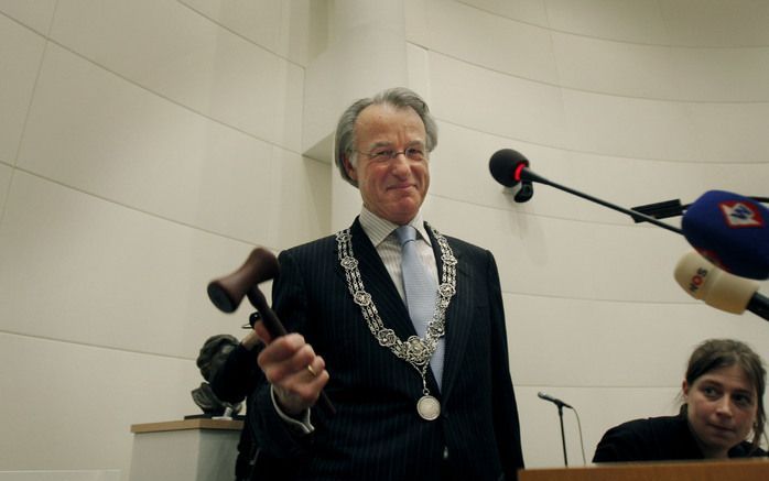 Burgemeester Van Aartsen van Den Haag leidt de komende jaren het Korpsbeheerdersberaad. Dat is de vergadering van de 25 regionale politiekorpsen en het Korps landelijke politiediensten (KLPD). Foto ANP