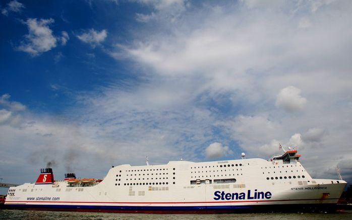 Ferrymaatschappij Stena Line heeft woensdag een nieuwe terminal in de Rotterdamse haven officieel in gebruik genomen. Foto ANP