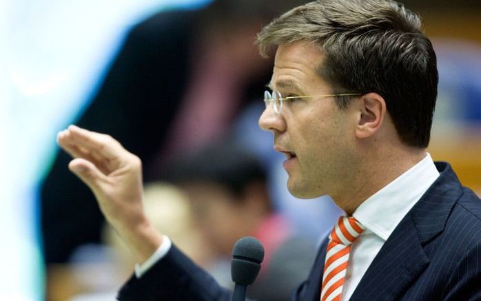 DEN HAAG – VVD-leider Rutte wil een parlementair onderzoek naar de financiële crisis. Het onderzoek moet starten nadat de crisis bezworen is. Dat heeft hij zaterdag in het radioprogramma TROS Kamerbreed gezegd. Foto ANP