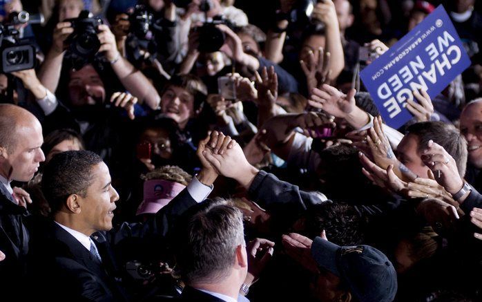 De Amerikaanse economie hapert en dat is goed nieuws voor de Democratische kandidaat voor het presidentschap Barack Obama. FOTO ANP