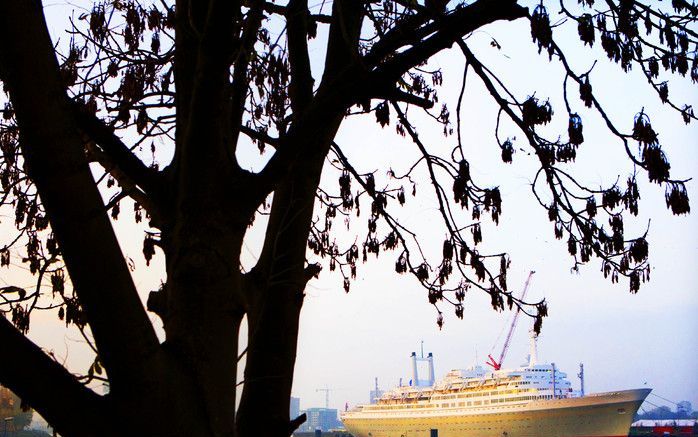 Cruiseschip ss Rotterdam is nog niet verkocht. Foto ANP