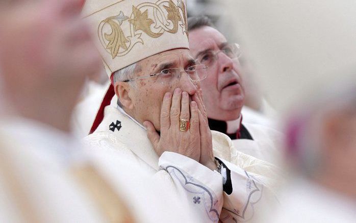 MADRID - Aartsbisschop Antonio Maria-Rouco Varela vindt dat de toekomst van de mens afhankelijk is van „het gezin, de christelijke familie”. Foto EPA