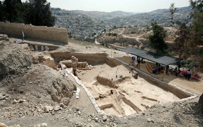 Archeologen hebben in het oudste deel van Jeruzalem een 1800 jaar oud beeldje gevonden. Foto EPA