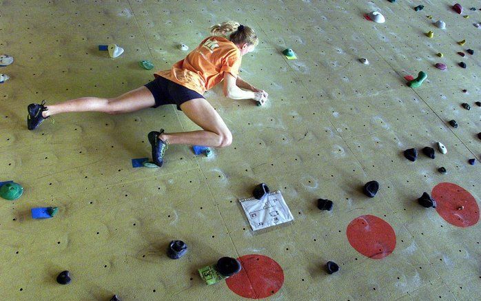 Op 13 mei vorig jaar kwam een 39-jarige vrouw in een klimhal om het leven nadat ze van 12 meter hoogte naar beneden viel. Foto ANP