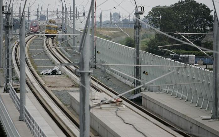 ZOETERMEER - Een deel van het Nederlandse HSL-traject bij Zoetermeer. Foto ANP