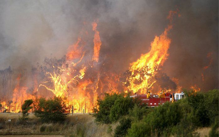 Weer helpt brandweer in Australië. Foto EPA